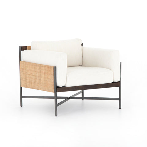 Visby Chair, Polyester, Iron, Mahogony Wood, Rattan, Main View
