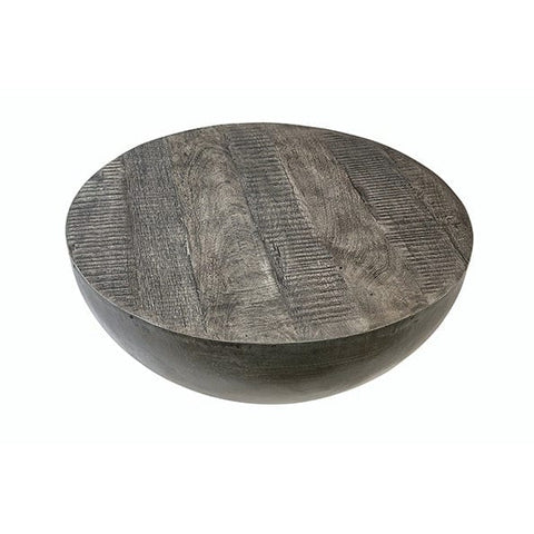 Killian Coffee Table reclaimed wood top iron rounded base