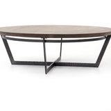 roberts coffee table wood and iron