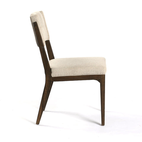 Bonita Dining Chair Ivory upholstery oak leg