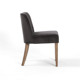 Lombard smoke velvet nettlewood dining chair
