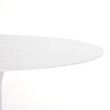 Anna Bistro Table white aluminum round bistro dining table 42"