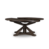 Hart Extension Dining Table - 63" made of reclaimed wood in charcoal black