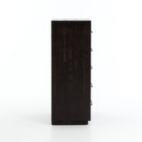 Stark black acacia wood dresser chest