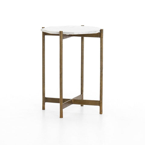 Calito End Table marble brass