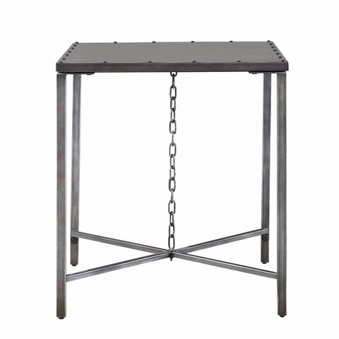 Delray metal chain end table