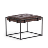 Brown & Beam End Tables Distressed Cognac Royce End Table