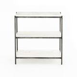 Lynne Nightstand in Gunmetal Frontview