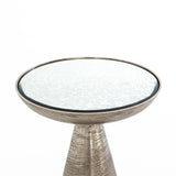 Mod End Table Mirror Nickel Top