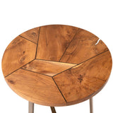 Brown & Beam End Tables Puzzle End Table