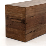 Roscoe brown alder wood end table 