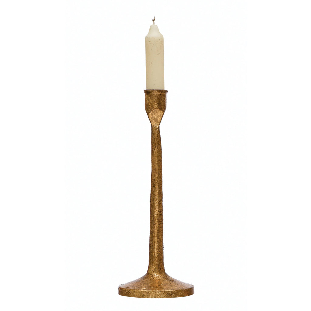 Brown & Beam | Furniture & Decor Accessories Gold Hammer Single Metal Taper Holder