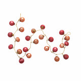 Brown & Beam | Furniture & Decor Accessories Red Glass Christmas Garland 72"