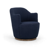 Brown & Beam | Furniture & Decor Chairs Navy Boucle Erin Swivel Chair