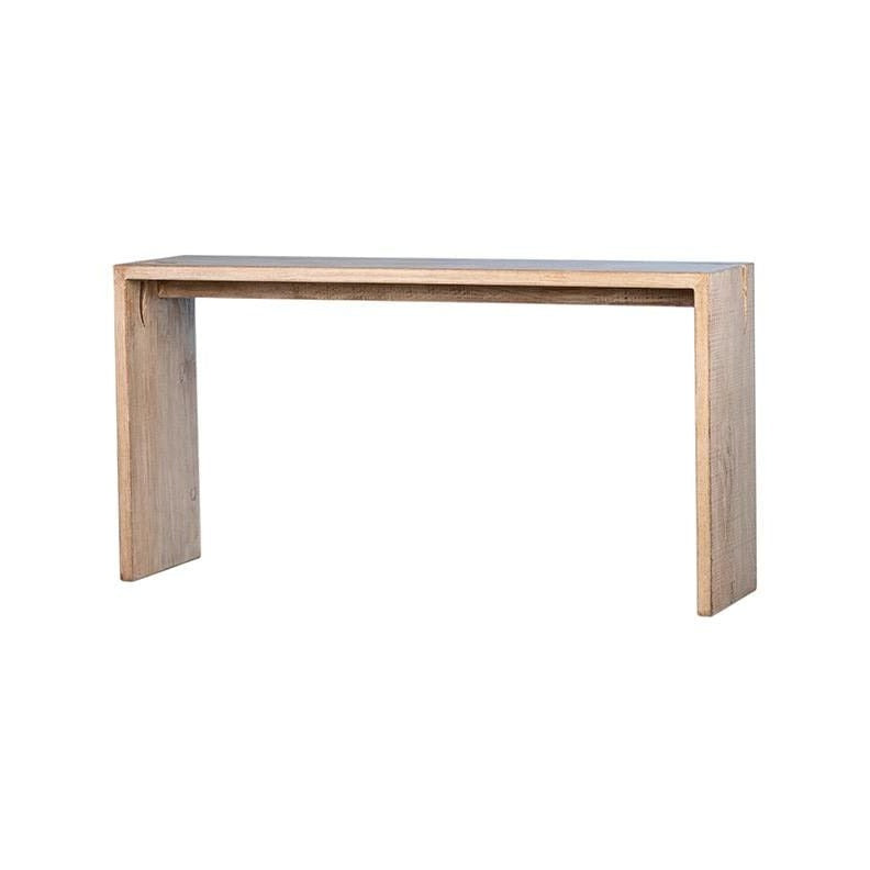 Santo Console Table white wash reclaimed pine wood frame