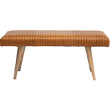 Brown & Beam | Furniture & Decor Leather Channel Bench
