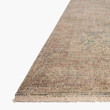 Arley Rug cotton polyester viscose wool handmade rug denim rust color fabric