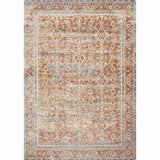 Capsul Rug ivory red baby blue polyester power loomed textile