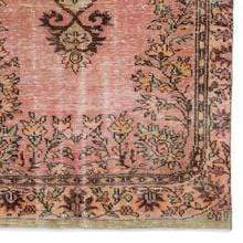 vintage turkish rug peach