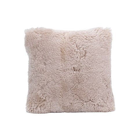 Brown & Beam | Furniture & Decor Textiles 16"x16" / Blush Sheep Fur Pillow 16" - 20"