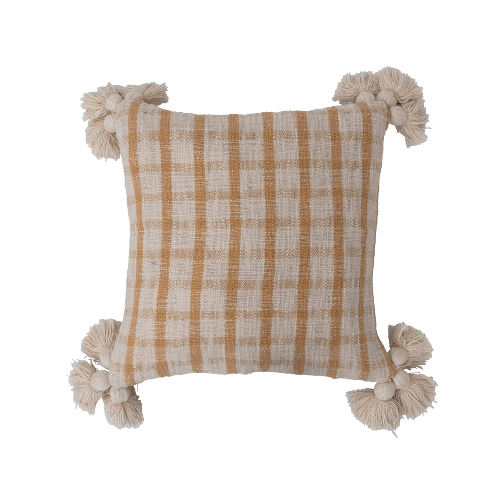 Brown & Beam | Furniture & Decor Textiles Checked Pillows 18"