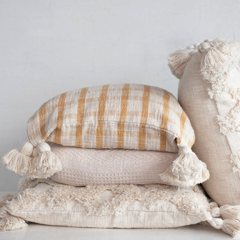 Brown & Beam | Furniture & Decor Textiles Checked Pillows 18"