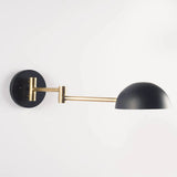 Cosmo black brass wall sconce