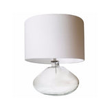 Dolan white glass table lamp