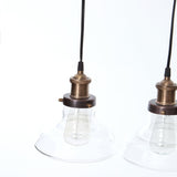 piper pendant lights brass bronze glass vintage