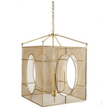 Tuva gold mesh chandelier 4 lights