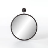 Gear Round Mirror bronze finish mirror interior spiked detail trendy mirror