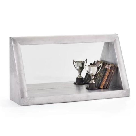 Taper zinc wood wall mirror shelf