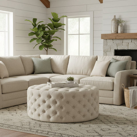 Brown & Beam Ottomans Damiano Ottoman