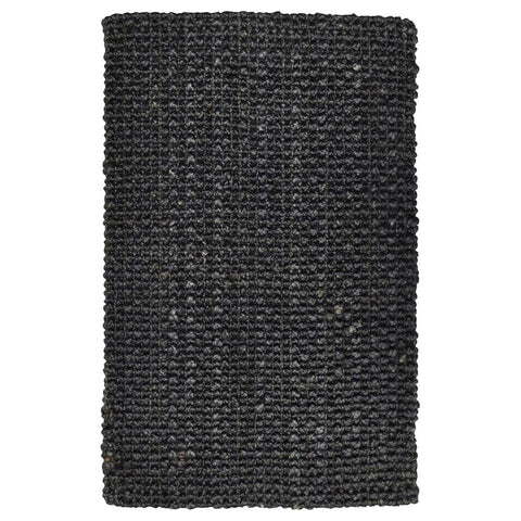 Plymouth charcoal jute rug