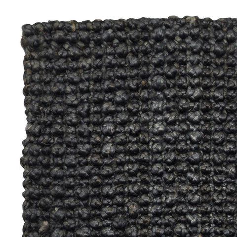 Plymouth charcoal jute rug