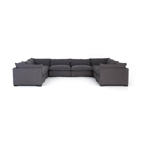 Wilcox 8-Piece Sectional Charcoal Frontview