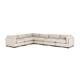 Wilcox 6-Piece Sectional Dove Grey Angled Frontview