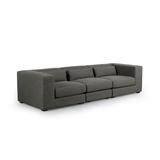 Brown & Beam Sectionals Graphite Gavi 3 Piece Sectional