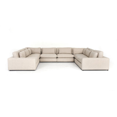 Brown & Beam Sectionals Ivory Upholstery Bryant 8 Piece Sectional