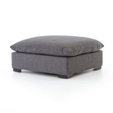 Wilcox Ottoman Charcoal Angled Frontview