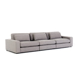 Bryant 3 Piece Sectional grey fabric