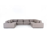 Brown & Beam Sectionals Pewter Grey Bryant 8 Piece Sectional