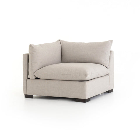 Wilcox Left and Right Attachment Corner Pieces Dove Grey Demo Frontview