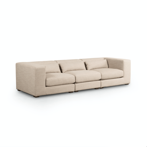 Brown & Beam Sectionals Wheat Gavi 3 Piece Sectional