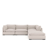 wilcox dove grey sectional side