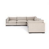 Wilcox 6-Piece Sectional Dove Grey Sideview