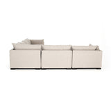 Wilcox 6-Piece Sectional Dove Grey Backview