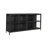 Haisley Sideboard black cabinet with four cabinets