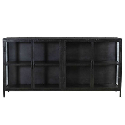 Haisley Sideboard black cabinet with four cabinets