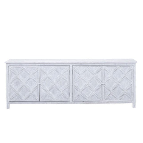 Owen sideboard made of pine wood comes in ghost white main view